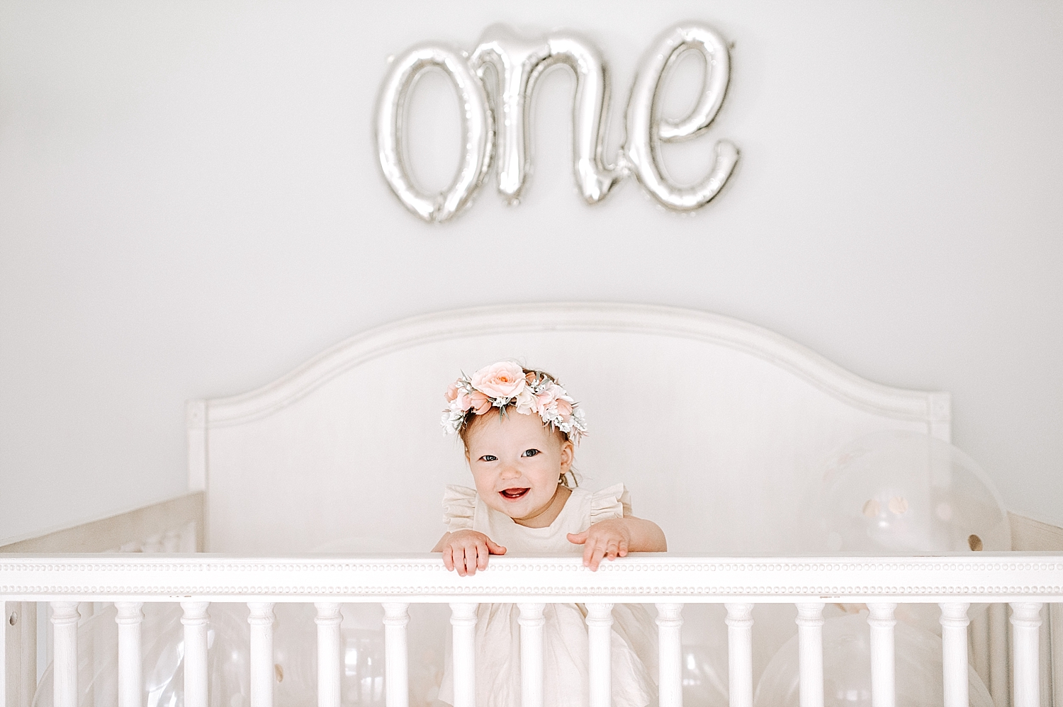 One year milestone session at Seattle Home with Seattle Newborn Photographer Meg Newton Photography