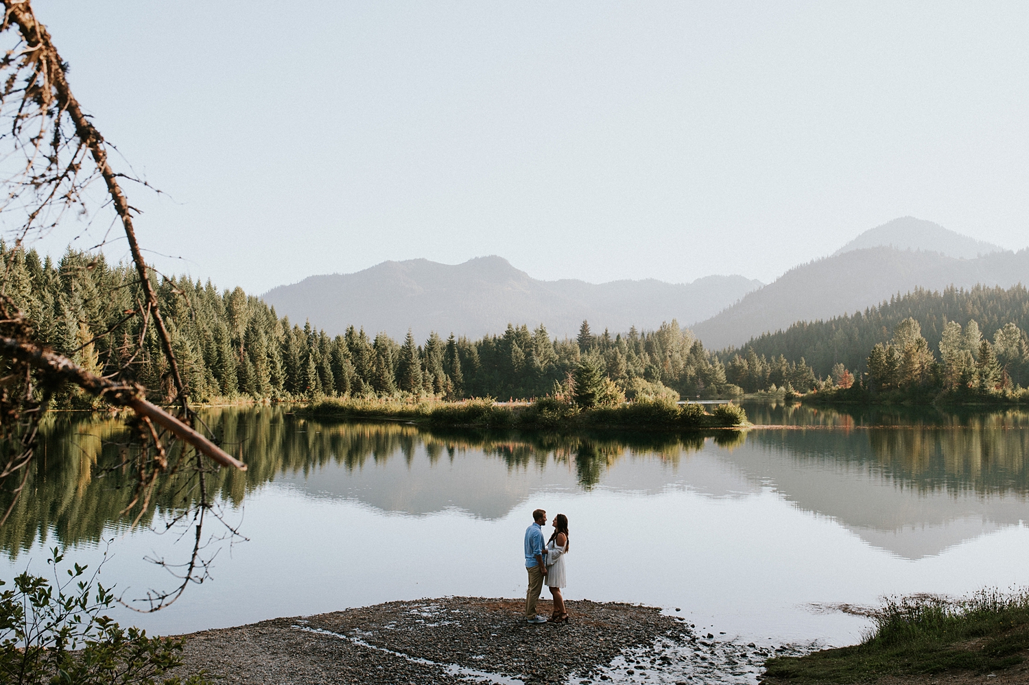 Engagement session at Gold Creek Pond in Seattle, WA | Meg Newton Photography