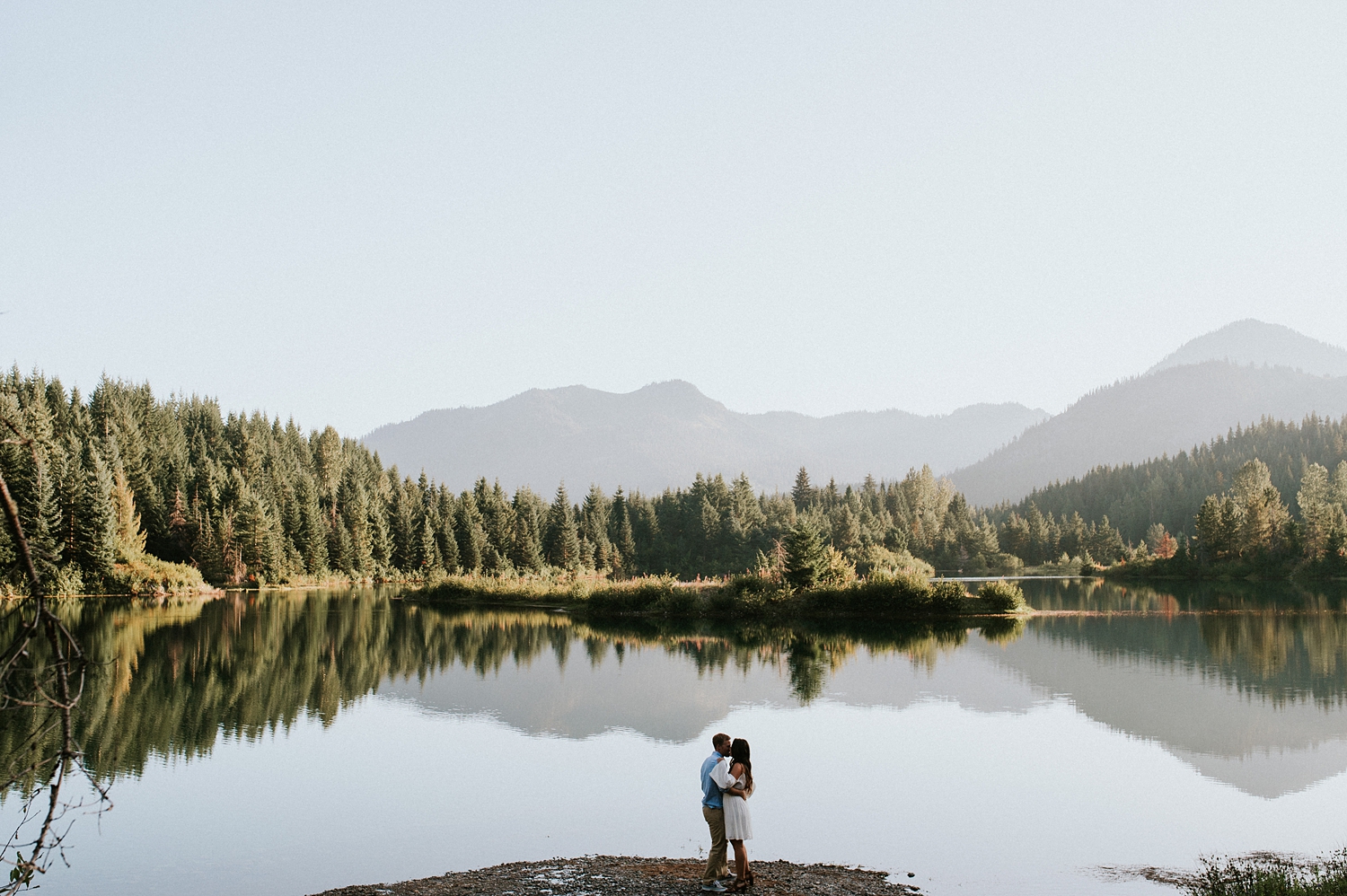 couple dancing together during Seattle engagement session | Meg Newton Photography