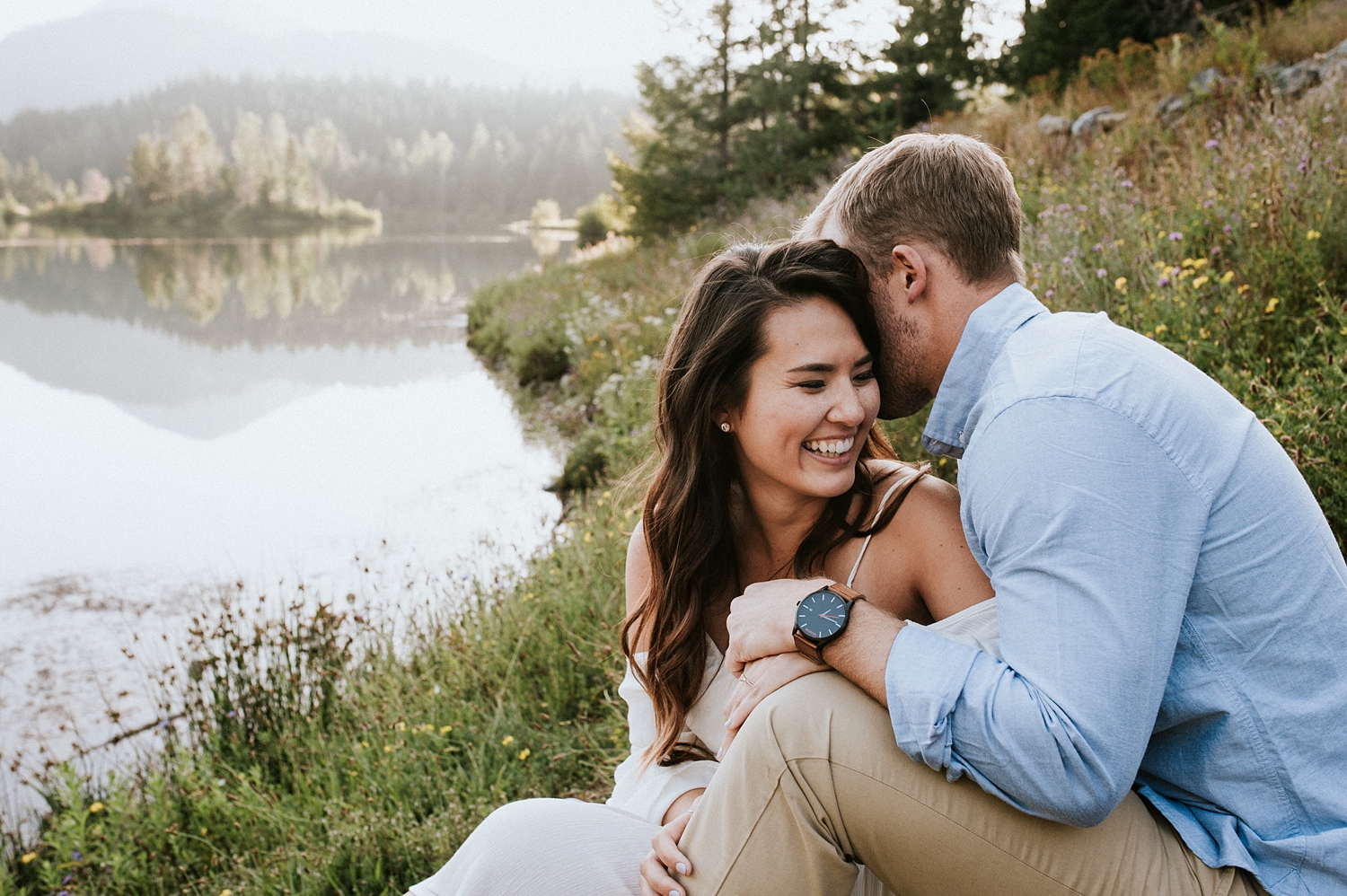 Seattle Engagement Session at Gold Creek Pond in Seattle, WA | Meg Newton Photography 