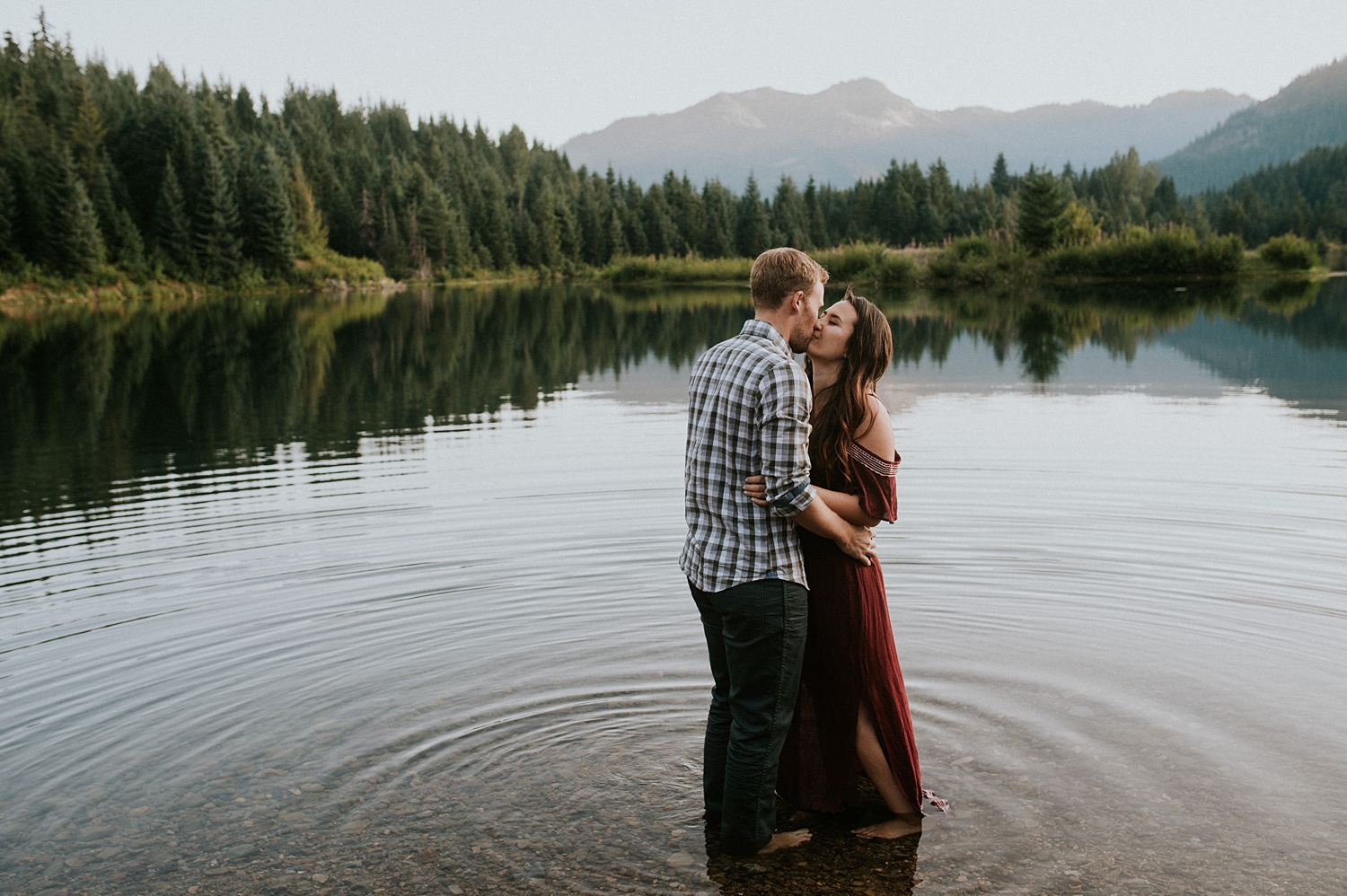 Washington mountain engagement session with Seattle Wedding Photographer, Meg Newton Photography 