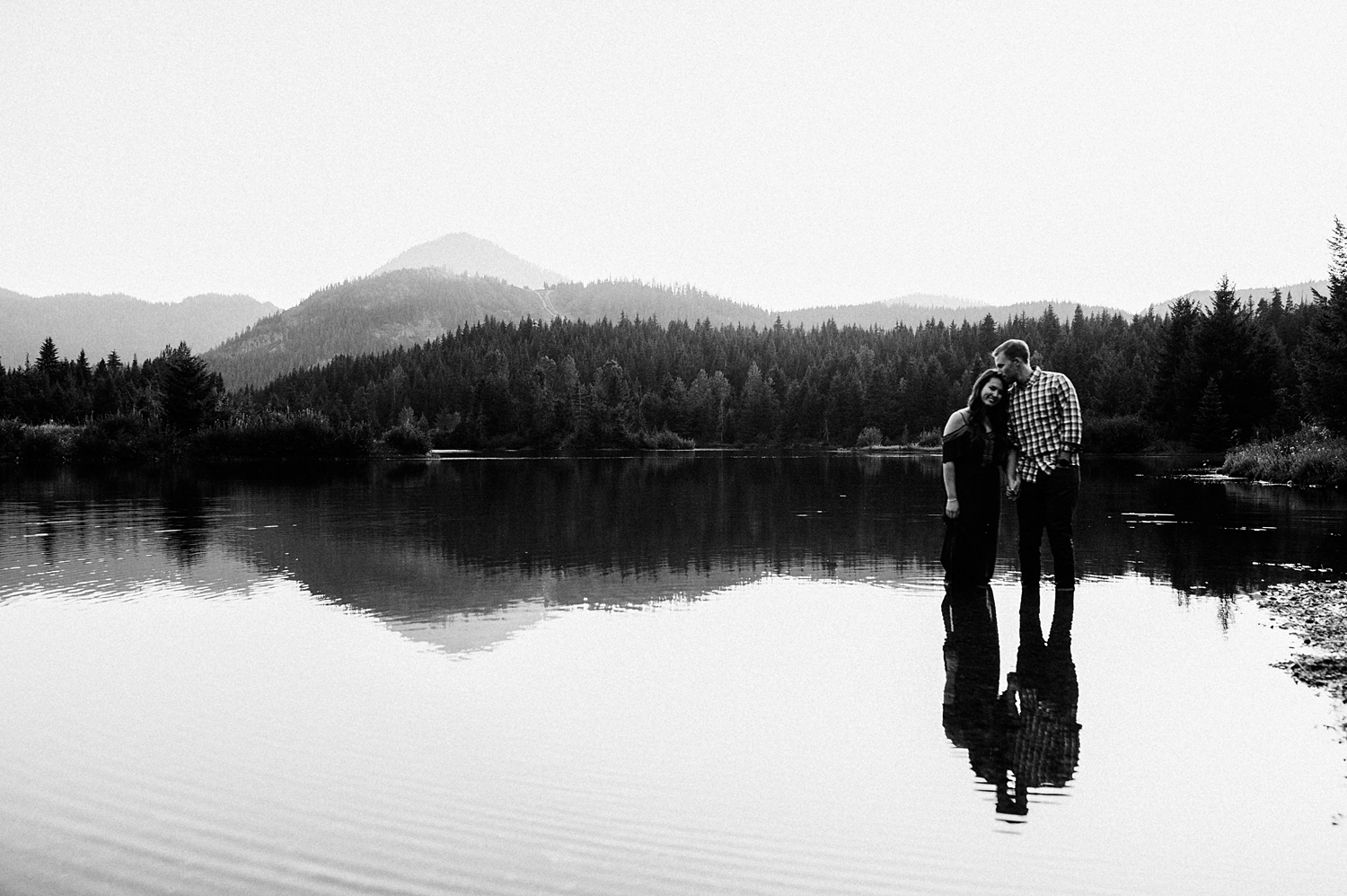 Sunset Seattle Engagement Session in the mountains with Meg Newton Photography