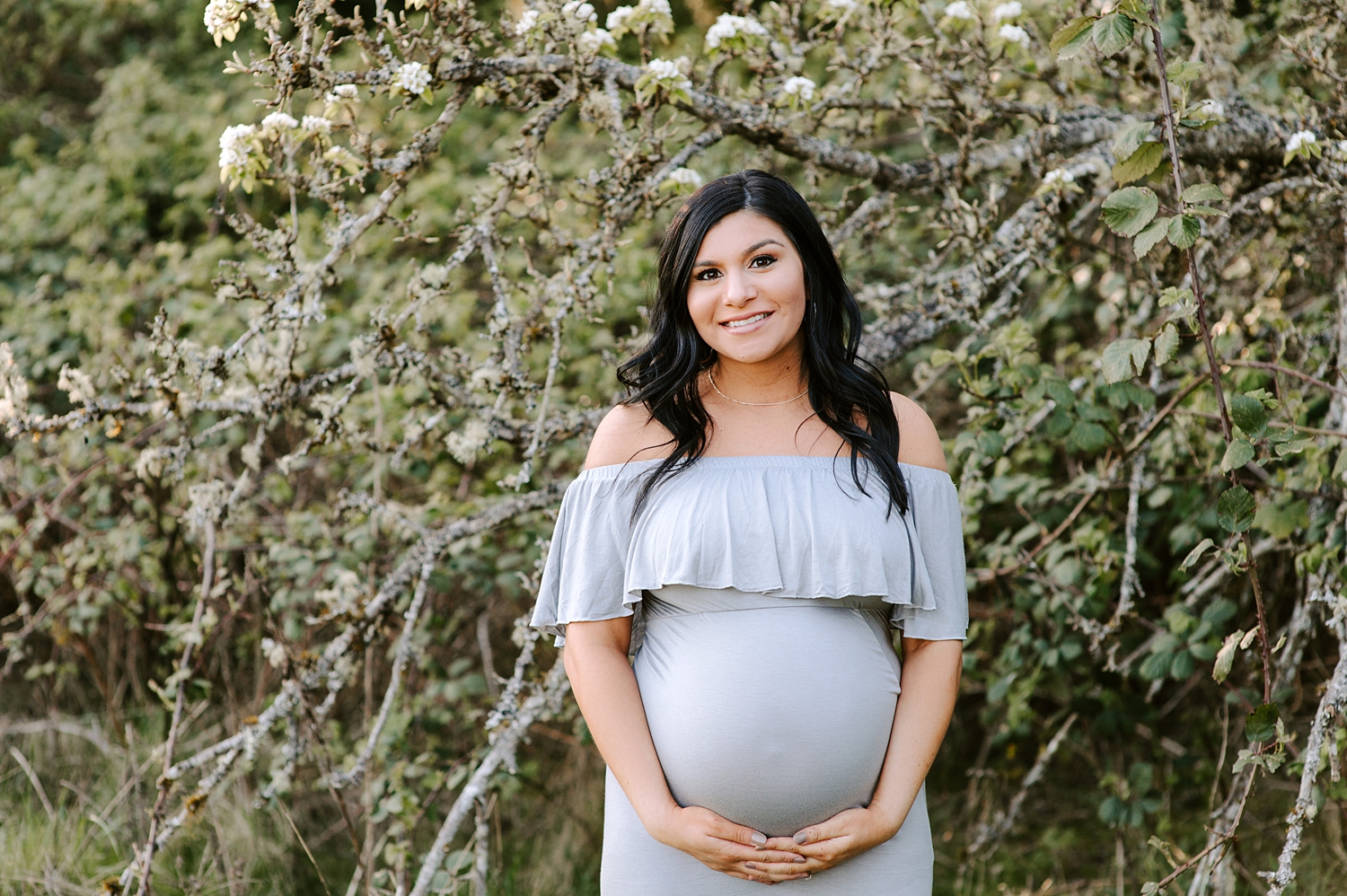 Beautiful Mama during outdoor maternity session | Meg Newton Photography