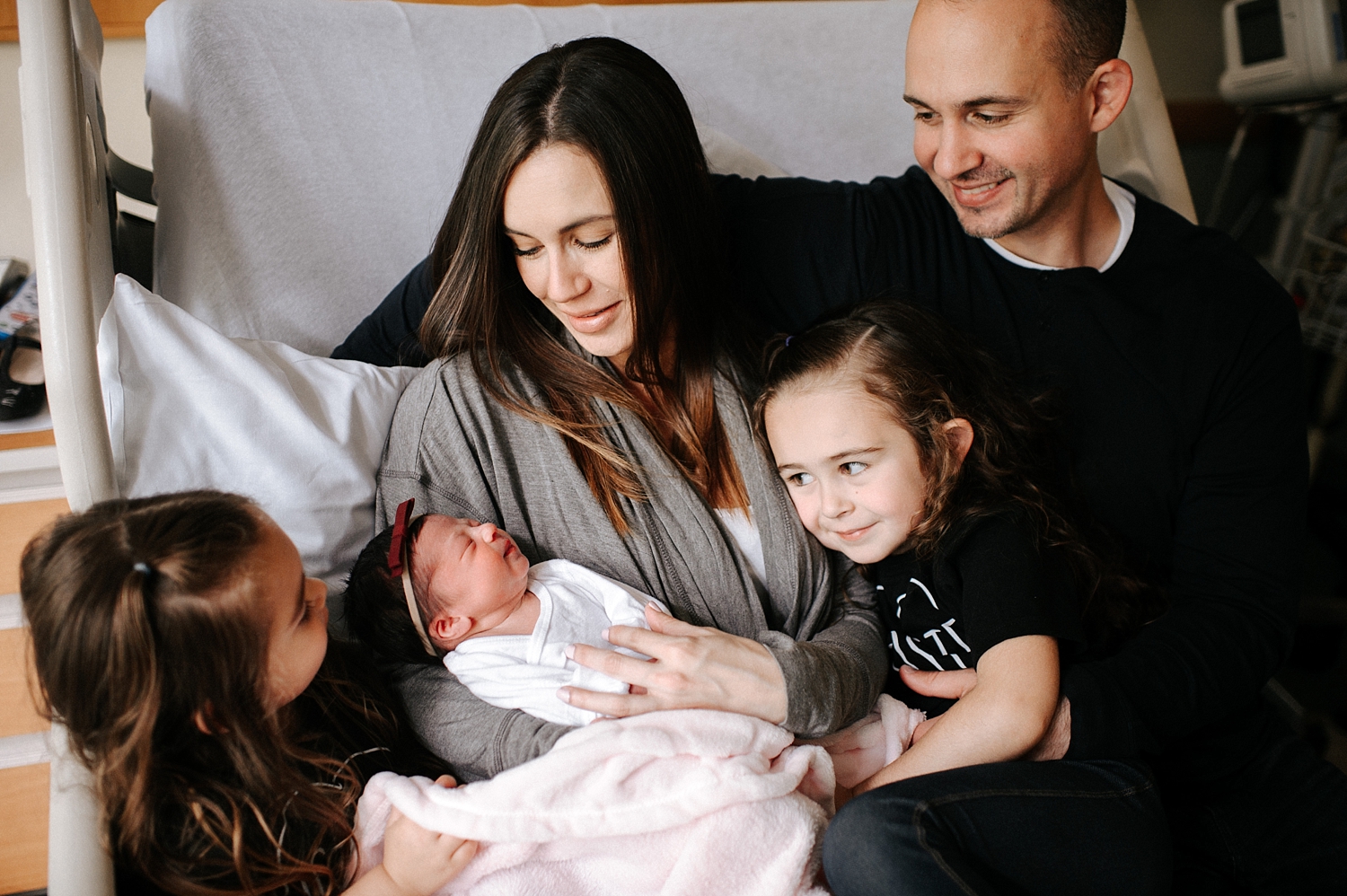 Family of Five | Fresh48 Hospital Newborn Session | Meg Newton Photography
