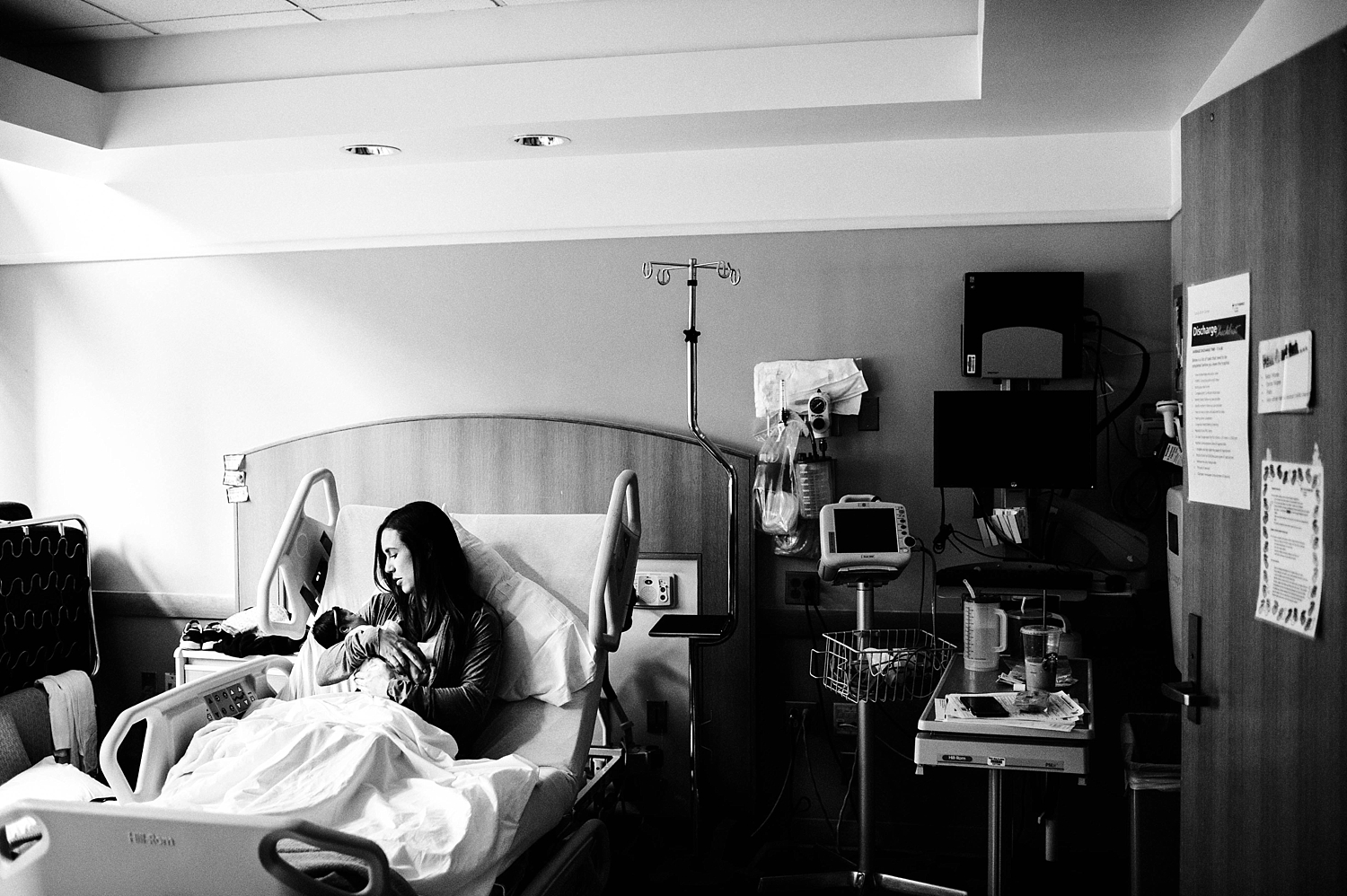 Mama and baby girl photos | Fresh48 Hospital newborn session at Providence St. Peter's Hospital in Olympia, WA. Photographed by Olympia Fresh48 Photographer, Meg Newton Photography