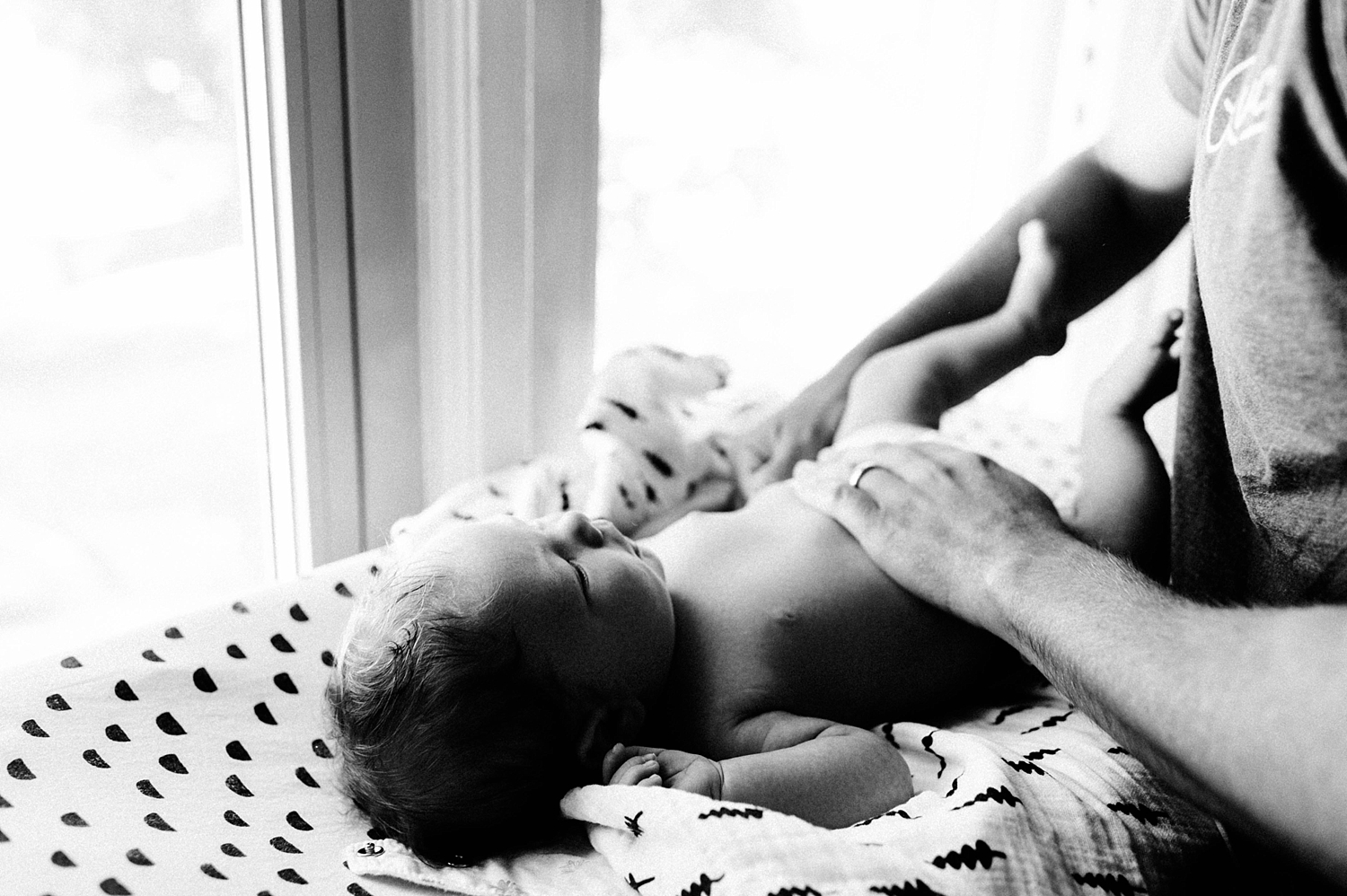 Royal Oaks, MI Lifestyle Newborn Session with Newborn Photographer, Meg Newton Photography