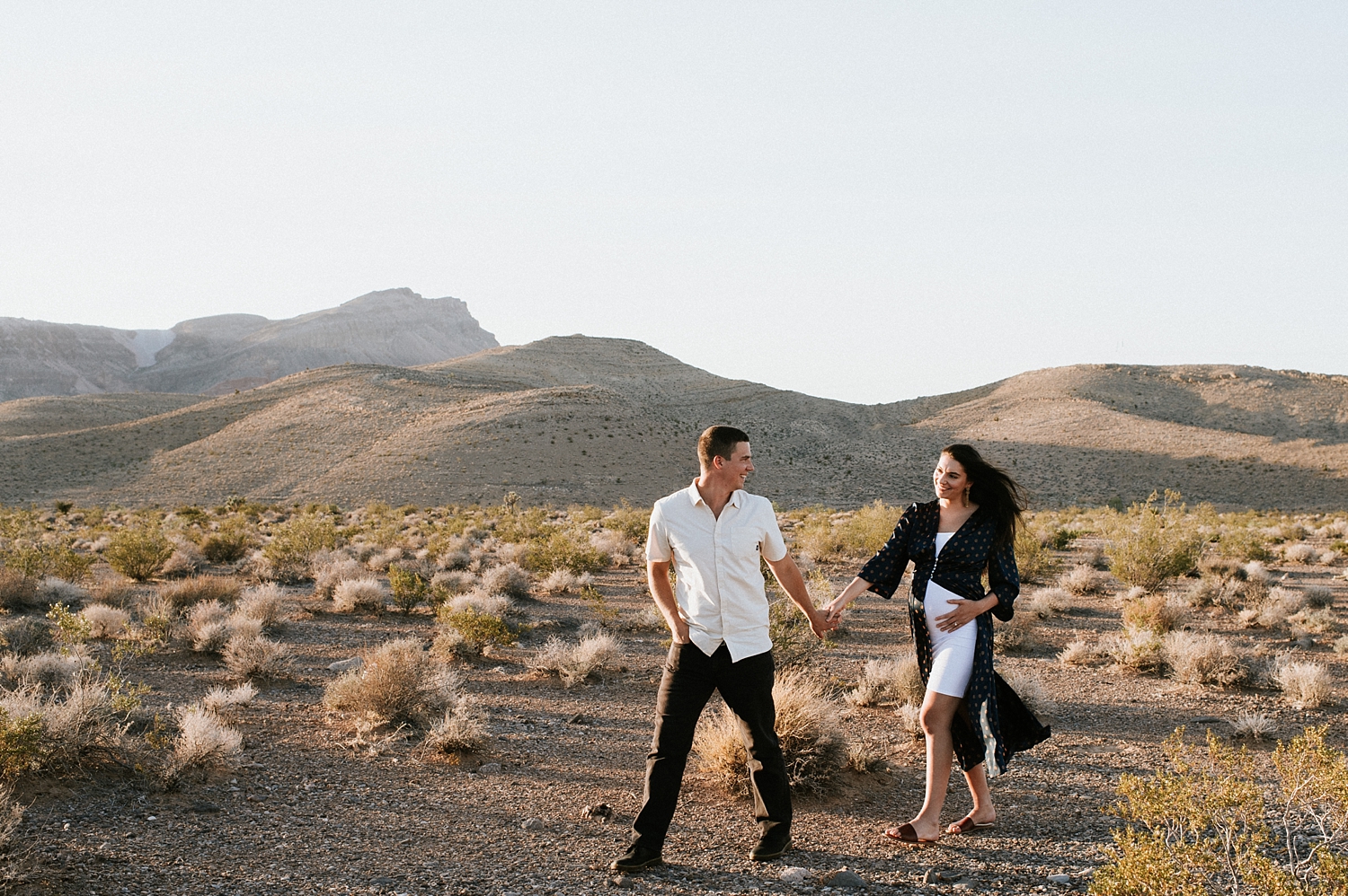 Las Vegas Red Rock Canyon Maternity Session. Photographed by Meg Newton Photography. 