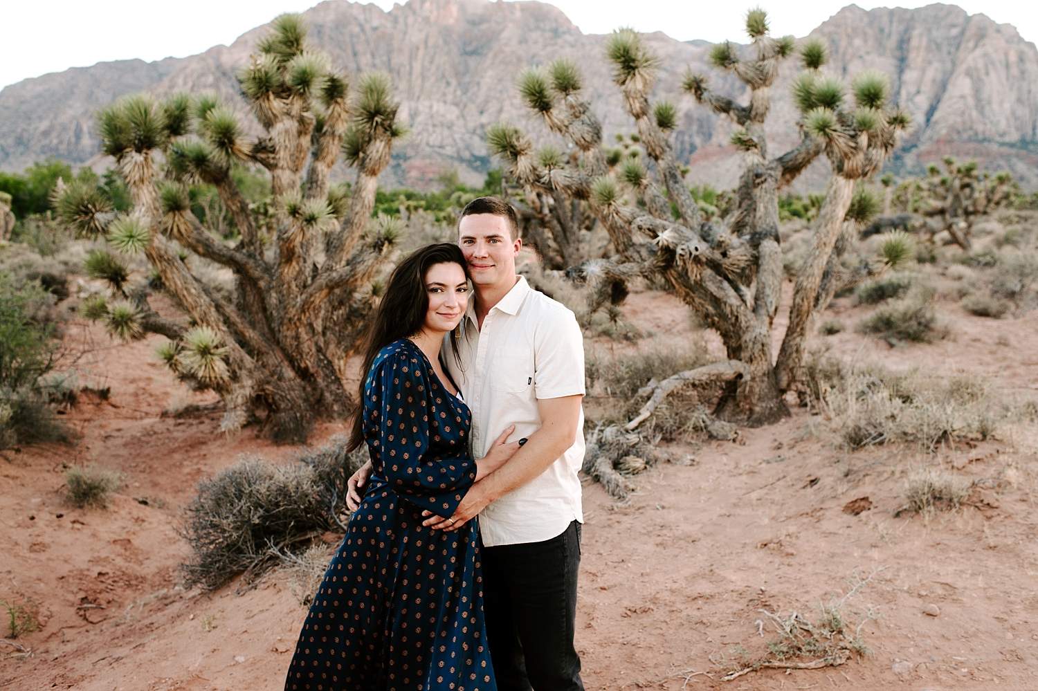 Couples maternity photoshoot in the Las Vegas desert with Meg Newton Photography 
