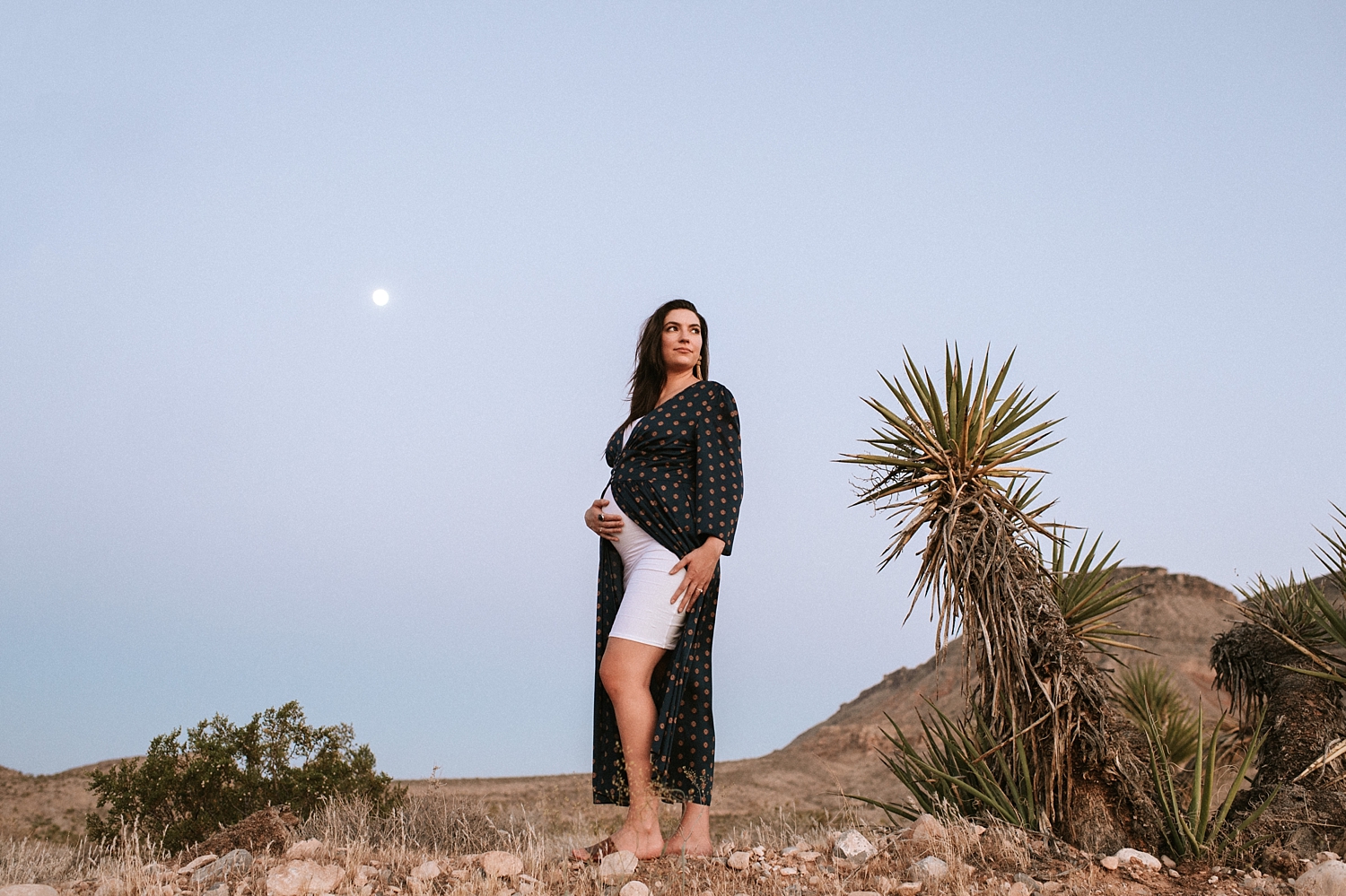 Las Vegas Desert Maternity Session photographed by Meg Newton Photography