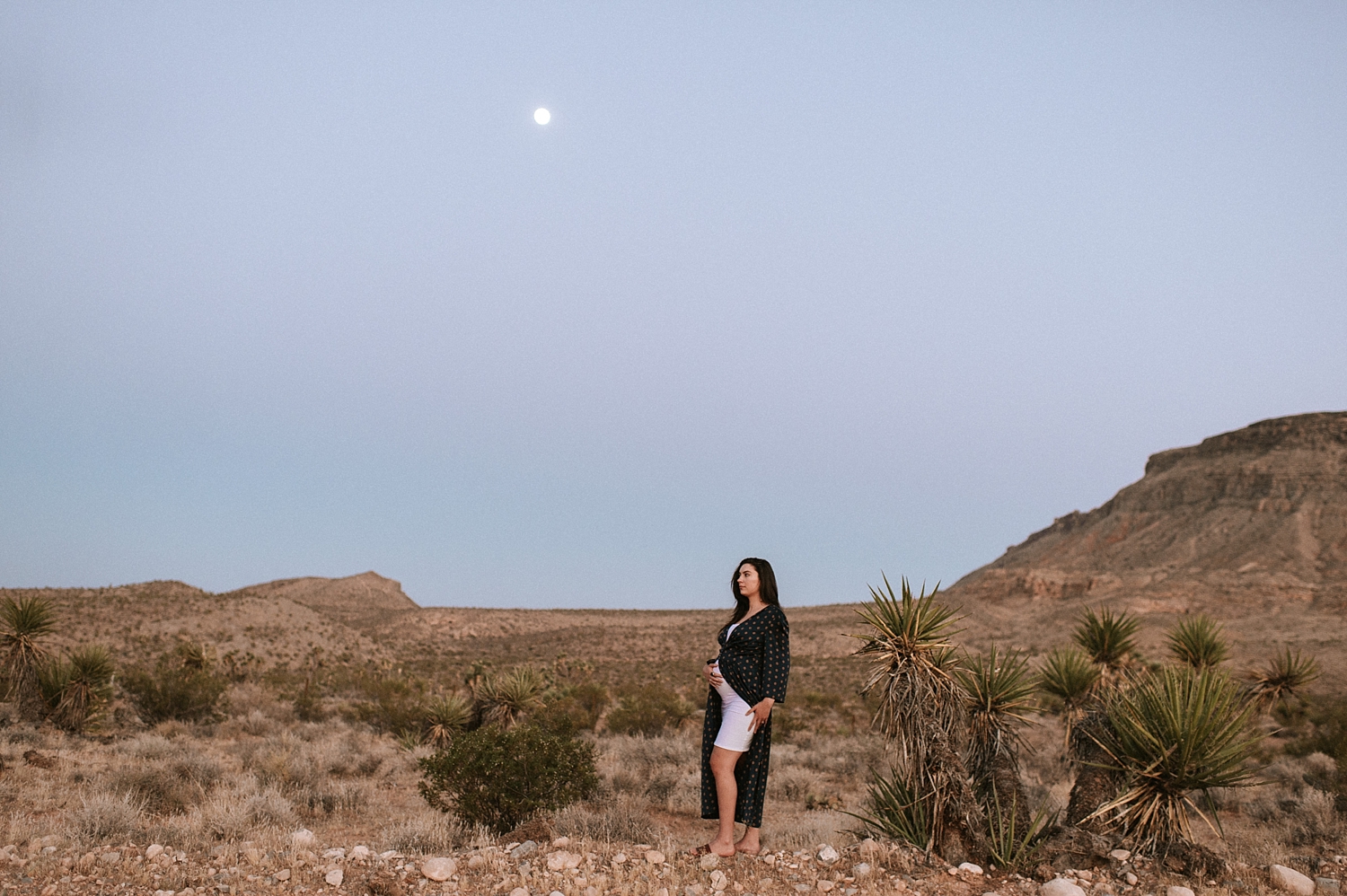 Las Vegas Desert Maternity Session photographed by Meg Newton Photography